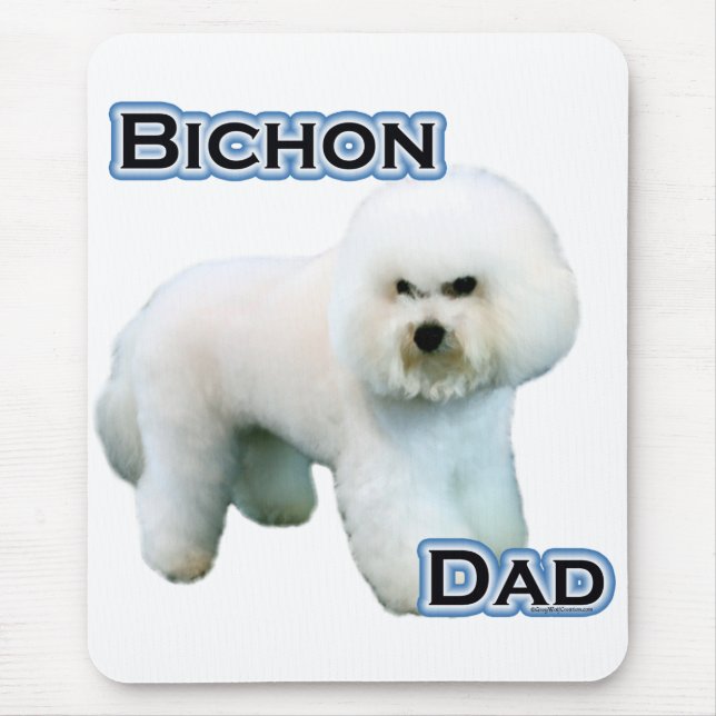 Bichon Frise Vater 4 Mousepad (Vorne)