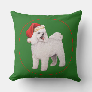 Bichon Frise Weihnachten Kissen