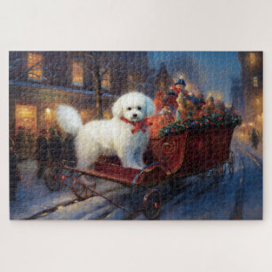 Bichon Frise Weihnachtsfestzeit
