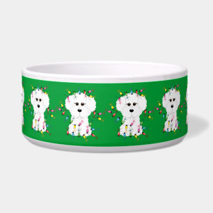 Bichon Frise Weihnachtshundeschüssel Napf