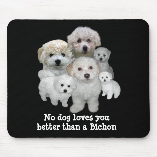 Bichon Frise Welpen Mousepad (Vorne)