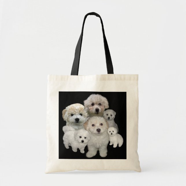 Bichon Frise Welpen-Taschen-Tasche Tragetasche (Vorne)