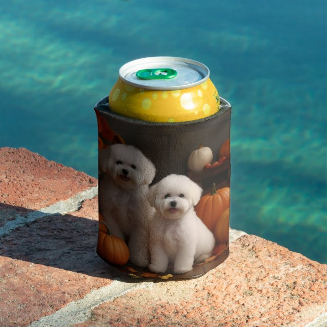 Bichon Frise Welppy Autumn Delight Pumpkin Dosenkühler (In Situ Pool)