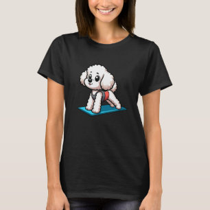 Bichon Frise Yoga Hund Lustige Meditation T-Shirt