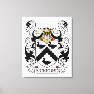 Bickford Familienwappen Leinwanddruck