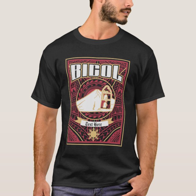 Bicol-Stamm anpassbar T-Shirt (Vorderseite)