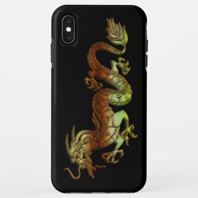 Bicolor Dragon iPhone XS Max Cover (Rückseite)