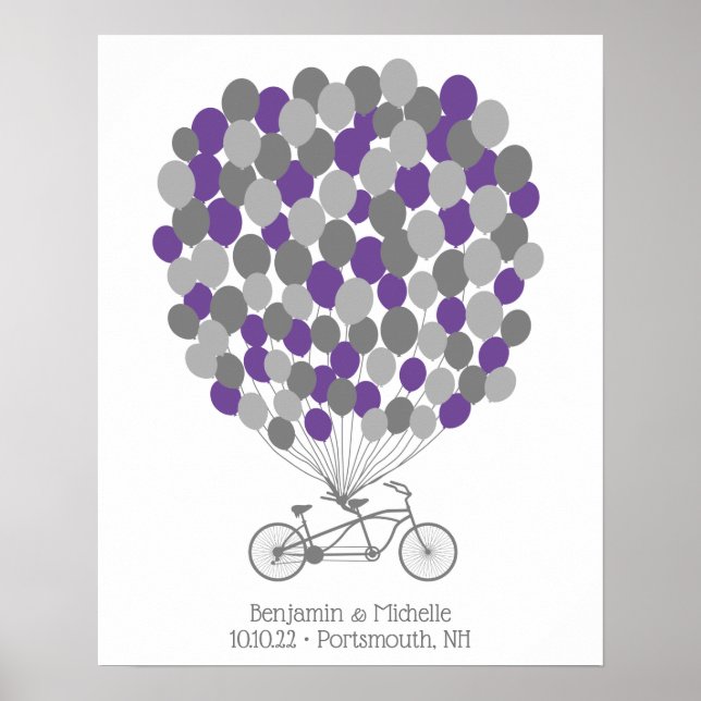 Bicycle - 100 Signature Guest Book Alternative Poster (Vorne)