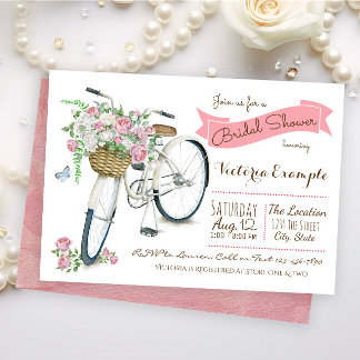 Bicycle Bridal Dusche Einladung