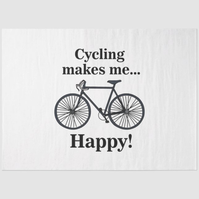 Bicycle Cycling Bicycling Cyclist Birthday Seidenpapier (Vorderseite)