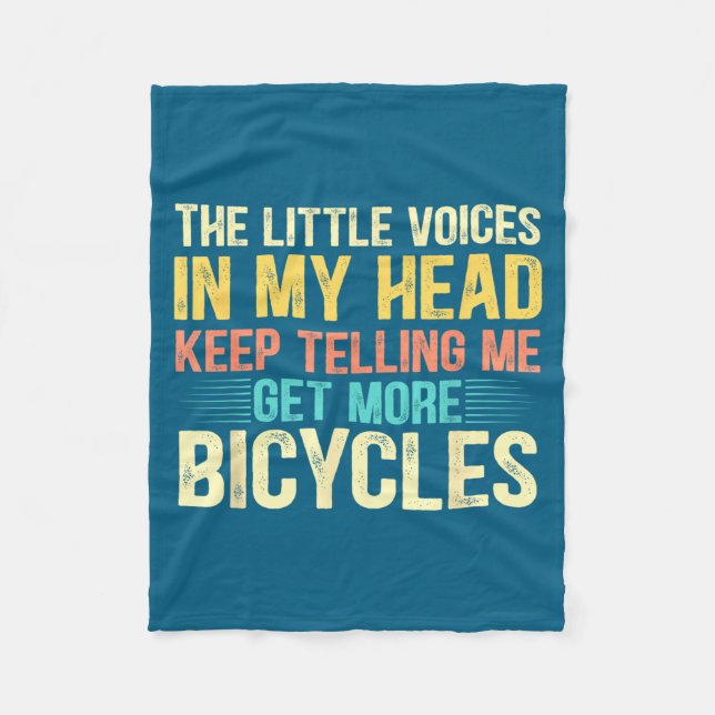 Bicycle Lover Funny Quote Cycling Humor  Fleecedecke (Vorderseite)