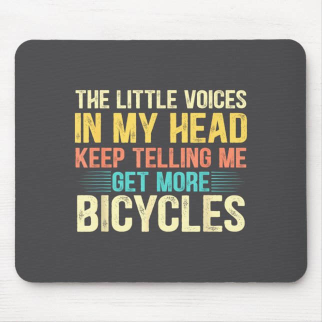 Bicycle Lover Funny Quote Cycling Humor  Mousepad (Vorne)