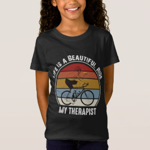 Bicycle Man Eating Pizza Life ist eine schöne Fahr T-Shirt
