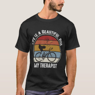 Bicycle Man Eating Pizza Life ist eine schöne Fahr T-Shirt