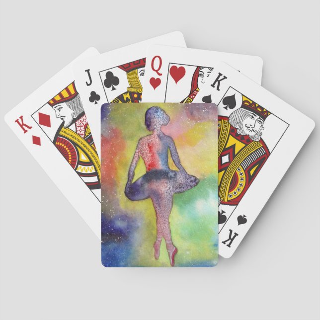 Bicycle® Poker Spielkarten Ballerina Abstrakt (Rückseite)