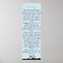 Bicycle Poster