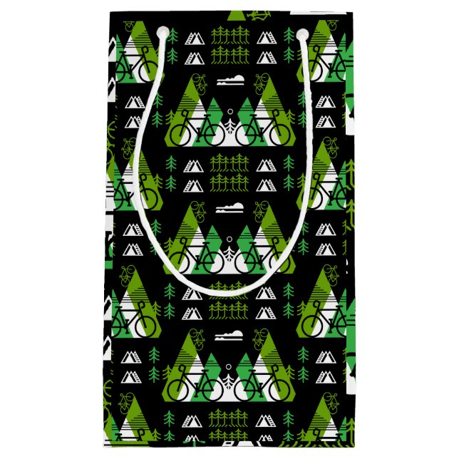 Bicycle Themed Print Kleine Geschenktüte (Vorderseite)