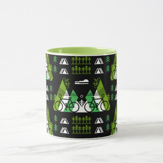 Bicycle Themed Print Tasse (Zentrum)