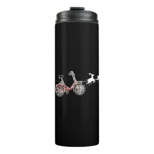 Bicycle Weihnachten Schlitten - Funny Bicycle Thermosbecher