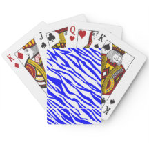 Bicycle x Katzglatt Blau/Weiß, grenzenloses Deck