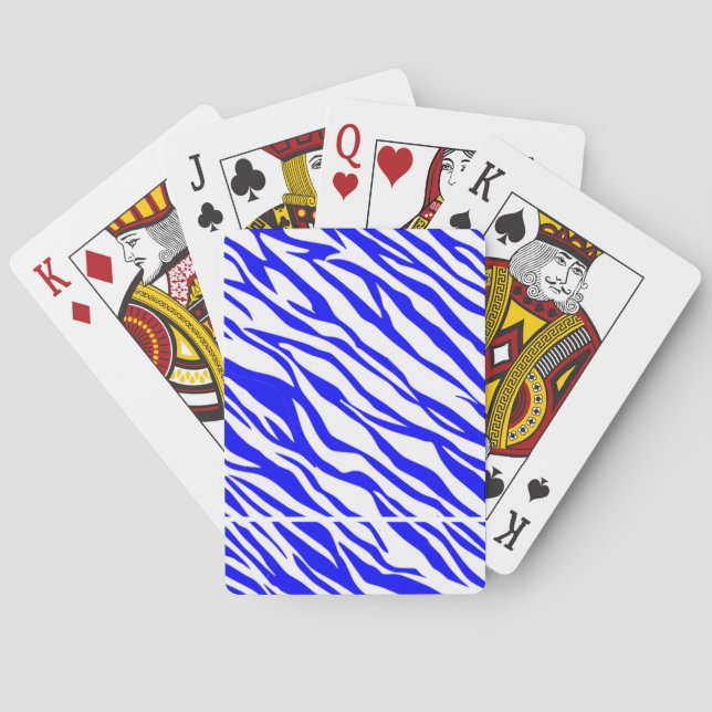 Bicycle x Katzglatt Blau/Weiß, grenzenloses Deck Spielkarten (Rückseite)