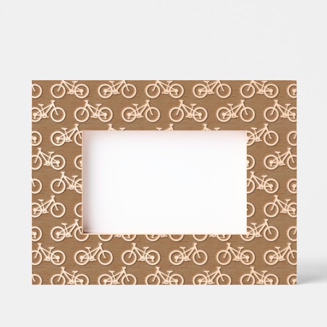 Bicycles Laser Etched Bild Rahmen graviert Fram (Vorderseite)