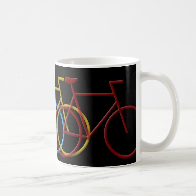 Bicyclesin3ColorsBig Kaffeetasse (Rechts)