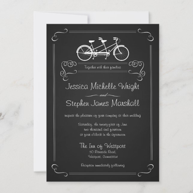 Bicyclette construite pour 2 invitations de (Devant)