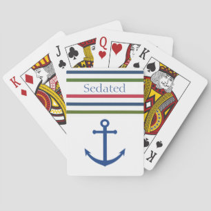 Bicyclette d'Ancre nautique cartes de jeu