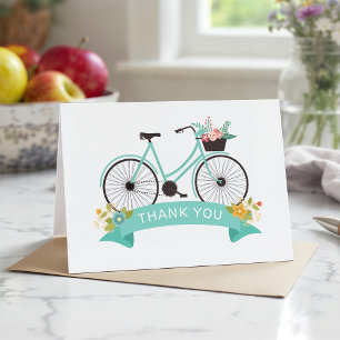 Bicyclette florale Pastel Chic Mint Merci