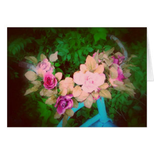 Bicyclette vintage et roses