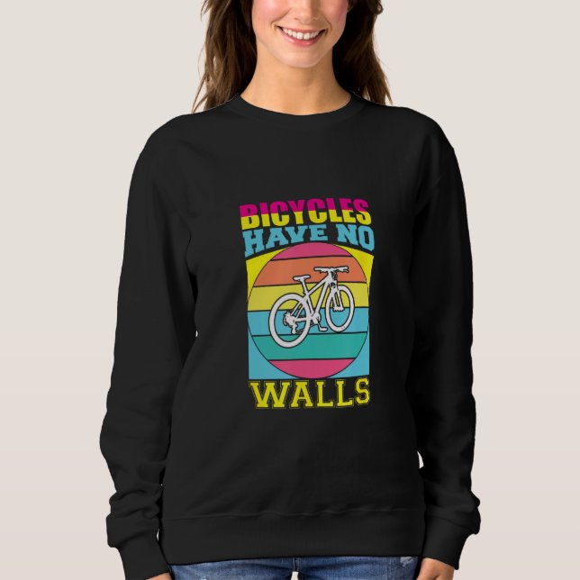 Bicycling Biker Cyclist Athlete marathon Bicycle Sweatshirt (Vorderseite)