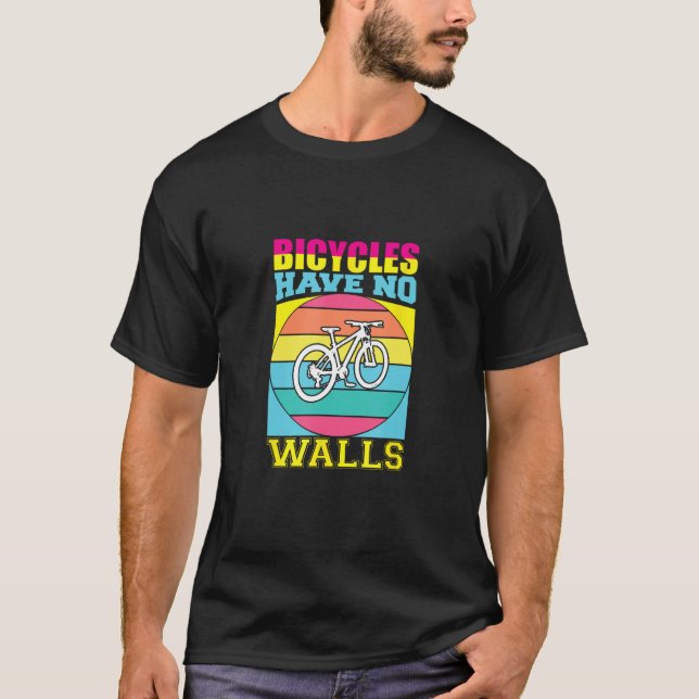 Bicycling Biker Cyclist Athlete marathon Bicycle T-Shirt (Vorderseite)