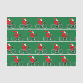 Bicycling Cyclist Christmas Tissue Paper Seidenpapier