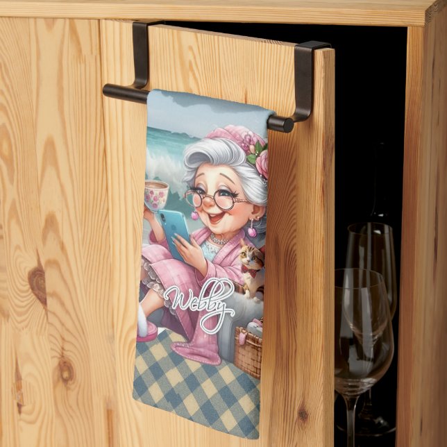 Biddie Buddies Brand Kitchen Towel - Webby Geschirrtuch (Drittel gefaltet)