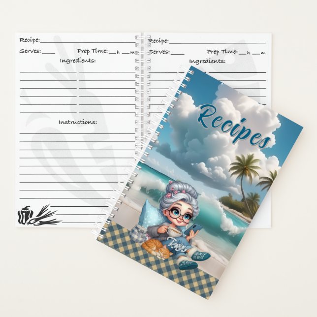 Biddie Buddies Brand Rezept Notebook - Regen Notizbuch (Innen)