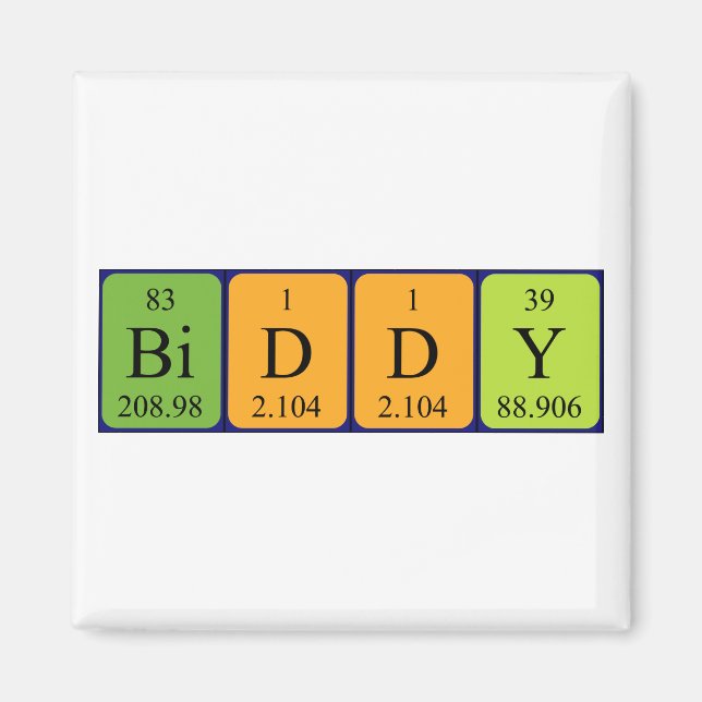 Biddy Periodenmagnet Magnet (Vorne)