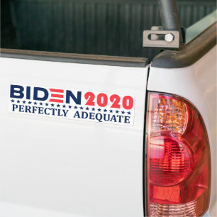 Biden 2020: ANGEMESSENER Autoaufkleber