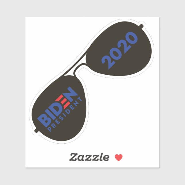 Biden 2020 Aviatoren Aufkleber (Blatt)