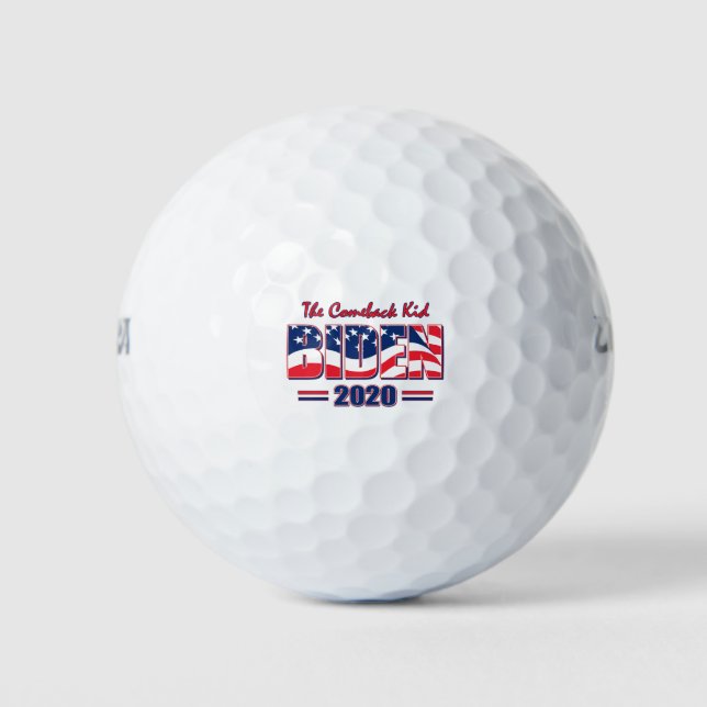 BIDEN-2020-Comeback-Kid Golfball (Vorderseite)