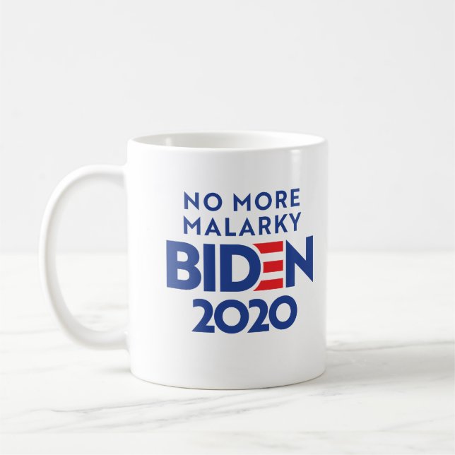 BIDEN 2020 - Kein Malarkie mehr Kaffeetasse (Links)