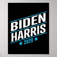 Biden 2020 und Kamala Harris auf dem Einzel-Ticket