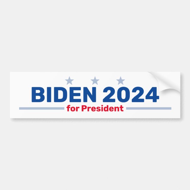 Biden 2024 autocollant pare-chocs (Devant)