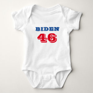 Biden 46 Kollegiatstil Baby Strampler