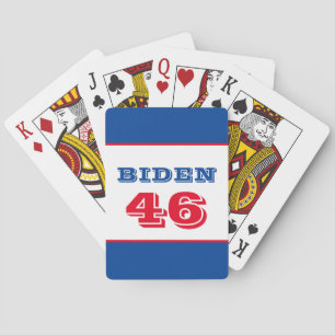 Biden 46 Kollegiatstil Spielkarten