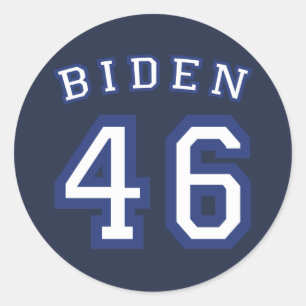 BIDEN 46 RUNDER AUFKLEBER
