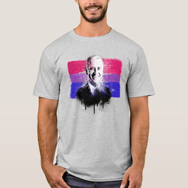 Biden Bisexual Stolz T - Shirt (Vorderseite)