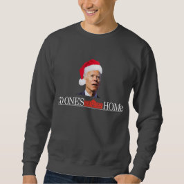 Biden Christmas Funny Sweatshirt, Zuhause alleine Sweatshirt