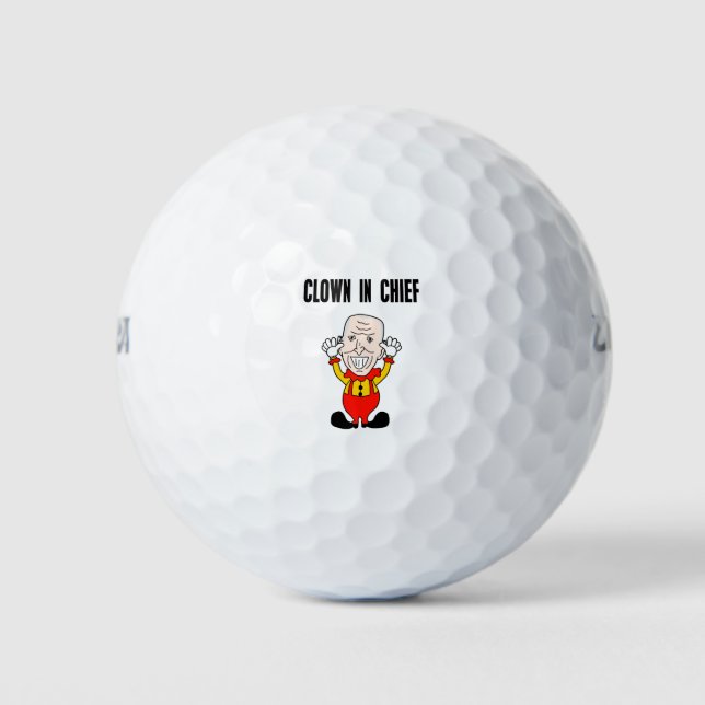 Biden Clown im Obersten Golfball (Vorderseite)
