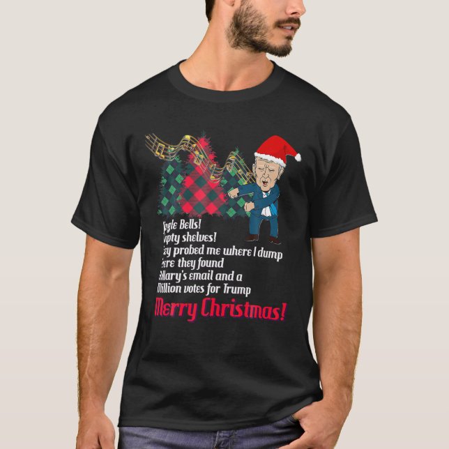 Biden Colonoscopy Meme Weihnachts-Hintern Wiped Bi T-Shirt (Vorderseite)